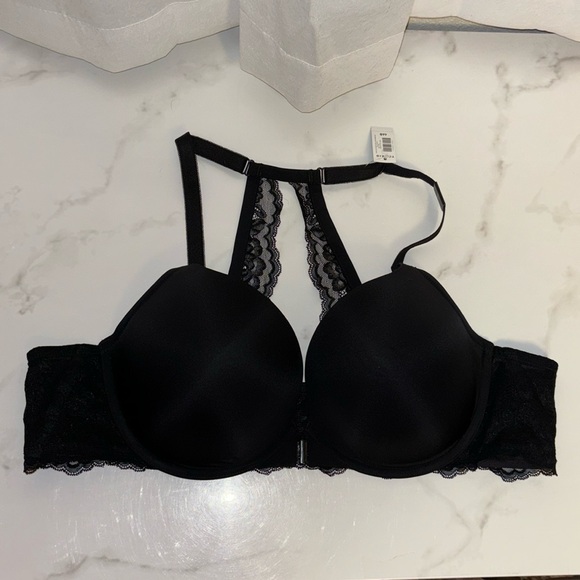 torrid Other - Torrid Plunge Push Up Smooth Front Close Racerback Bra in Rich Black Size 46B